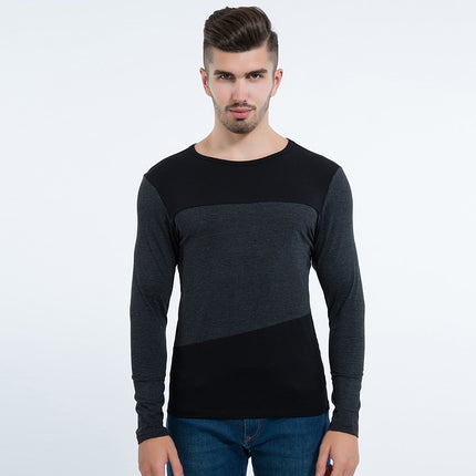Fashion Casual Long-Sleeved Cotton Men's Top - Wnkrs