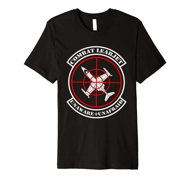 Men's "Combat Learjet Airplane" T-Shirt - Wnkrs