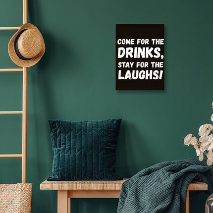 Funny Quote Wall Picture - Funny Saying Stretched Canvas - Cool Design Wall Art - wnkrs