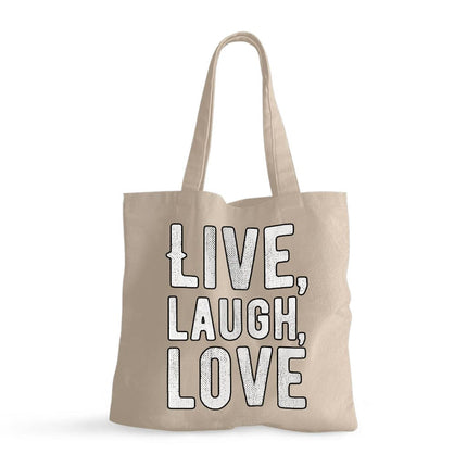 Live Laugh Love Small Tote Bag - Trendy Shopping Bag - Cool Tote Bag - wnkrs