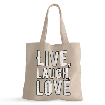 Live Laugh Love Small Tote Bag - Trendy Shopping Bag - Cool Tote Bag - wnkrs