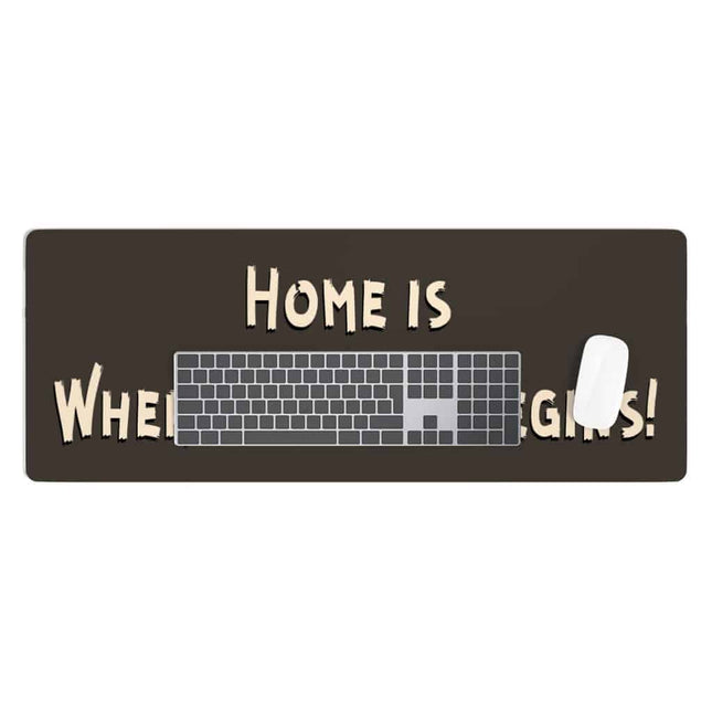 Cool Saying Desk Mat - Quotes Desk Pad - Graphic Laptop Desk Mat - wnkrs