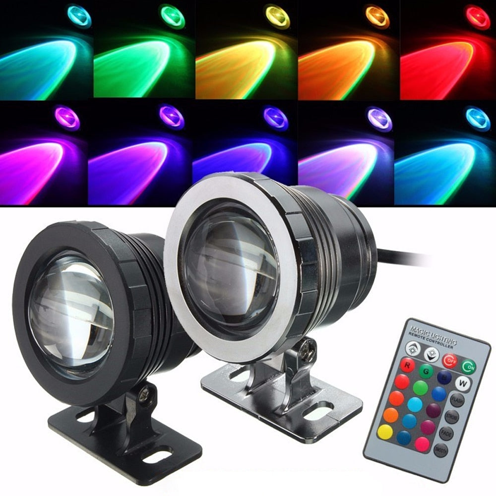 Waterproof RGB LED Flood Light with Remote Control