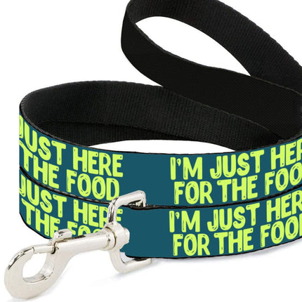 I'm Just Here for the Food Pet Leash - Funny Design Leash - Best Print Leash for Dogs - wnkrs