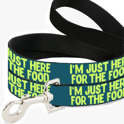 I'm Just Here for the Food Pet Leash - Funny Design Leash - Best Print Leash for Dogs - wnkrs