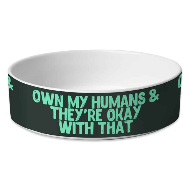 Funny Pet Bowl - Printed Dog Bowl - Cool Pet Food Bowl - wnkrs