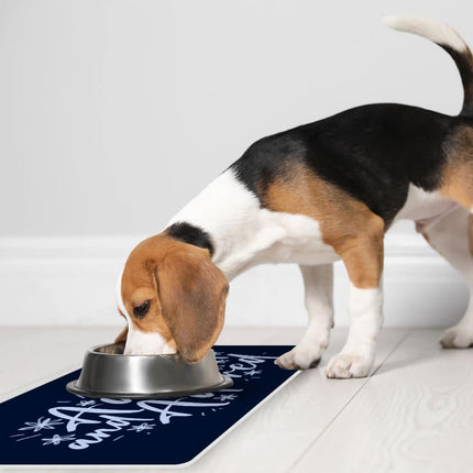 Adopted Pet Food Mat - Cute Anti-Slip Pet Bowl Mat - Trendy Pet Feeding Mat - wnkrs