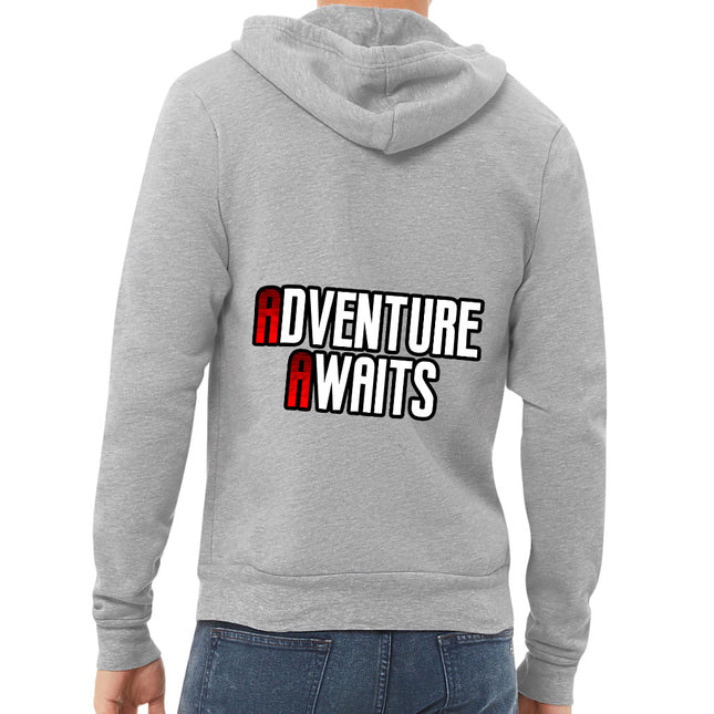 Adventure Awaits Full-Zip Hoodie - Inspirational Hooded Sweatshirt - Cool Hoodie - wnkrs