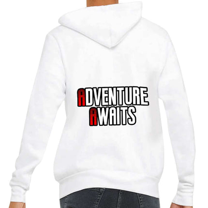 Adventure Awaits Full-Zip Hoodie - Inspirational Hooded Sweatshirt - Cool Hoodie - wnkrs