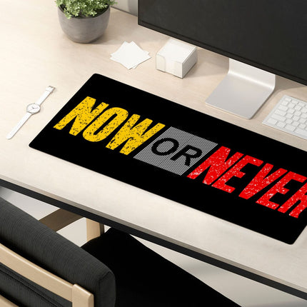 Now Or Never Desk Mat - Cool Desk Pad - Trendy Laptop Desk Mat - wnkrs