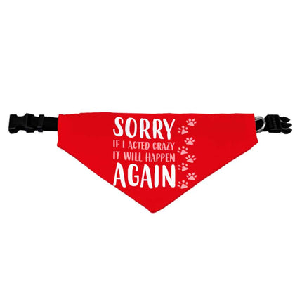 Acted Crazy Pet Bandana Collar - Funny Scarf Collar - Colorful Dog Bandana - wnkrs