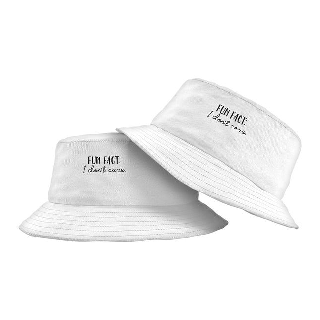 Fun Fact I Don't Care Bucket Hat - Cool Hat - Trendy Bucket Hat - Wnkrs