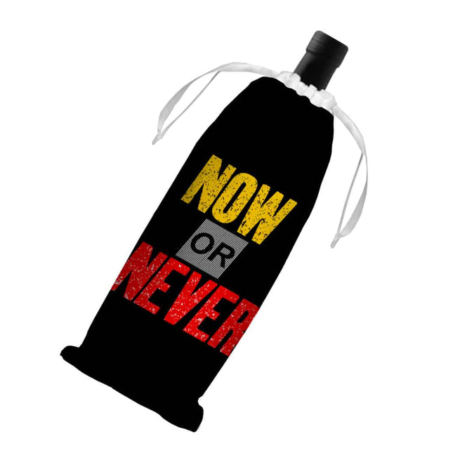 Now Or Never Wine Tote Bag - Cool Wine Tote Bag - Trendy Wine Tote Bag - wnkrs