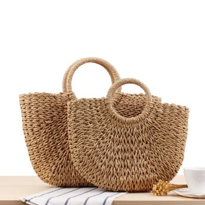 Vintage Styled Straw Bag