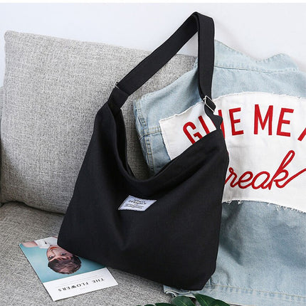 Retro Style Canvas Shopping Bag - Wnkrs