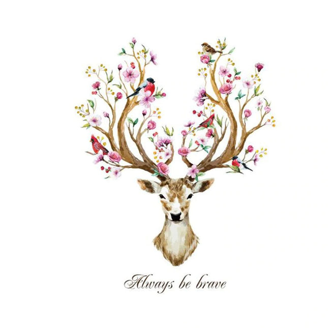 Deer Head Shaped Wall Sticker - wnkrs