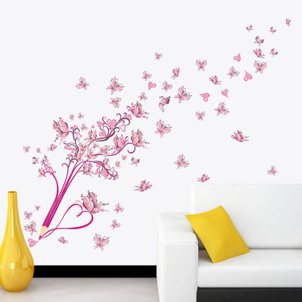 Pink Tree Shaped Wall Sticker - wnkrs