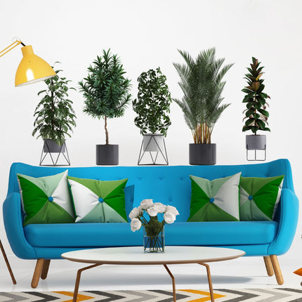 3D Green Plants Living Room Sticker - wnkrs