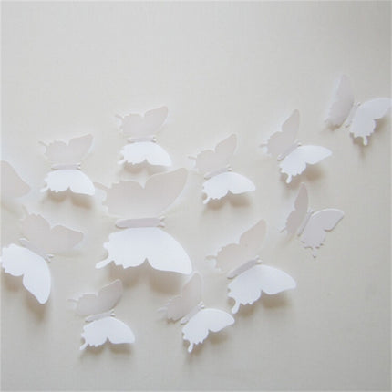 3D Solid Color Butterfly Wall Stickers Set - wnkrs