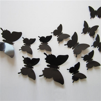 3D Solid Color Butterfly Wall Stickers Set - wnkrs