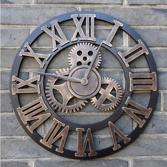 3D Retro Style Hollow Wall Clock - wnkrs