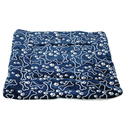 Warm Lamb Velvet Dog Mat with Colorful Print - wnkrs