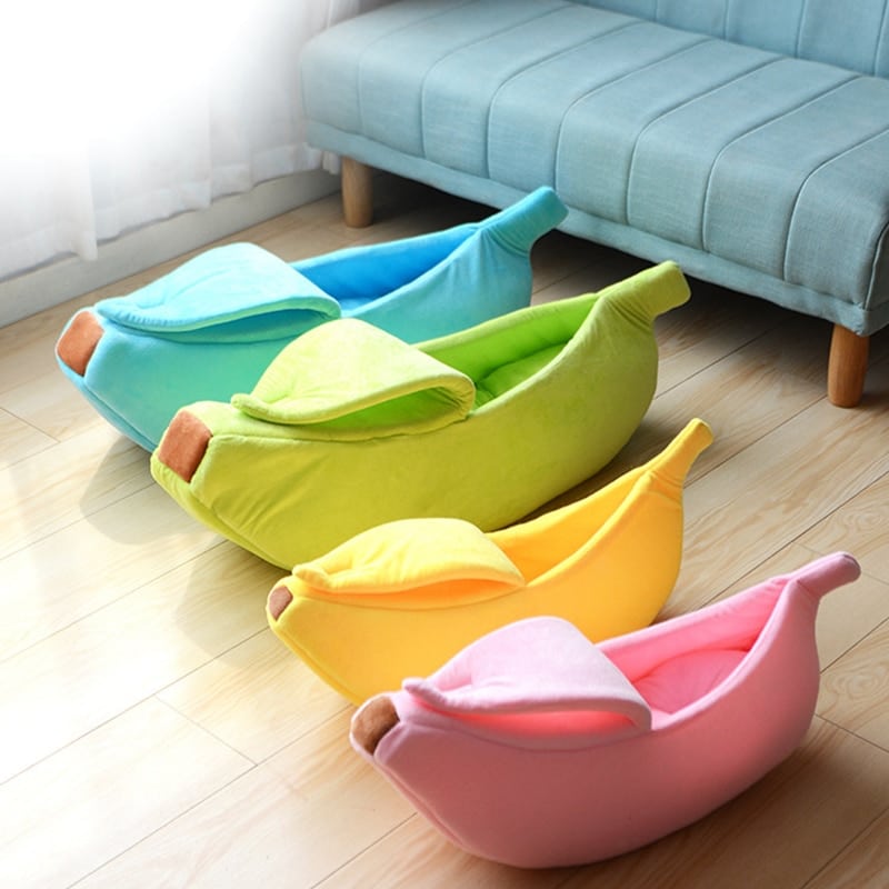 Banana Shaped Cat Bed House