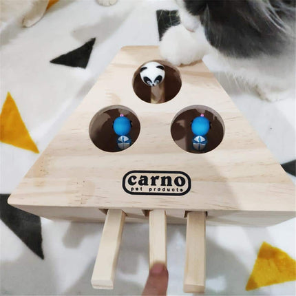 Interactive Wooden Cat Popping Toy - wnkrs