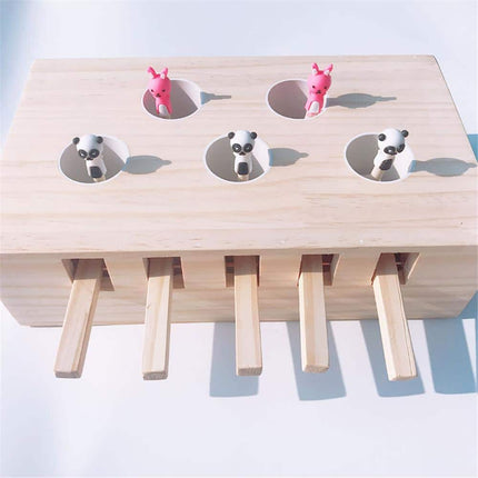 Interactive Wooden Cat Popping Toy - wnkrs