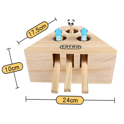 Interactive Wooden Cat Popping Toy - wnkrs