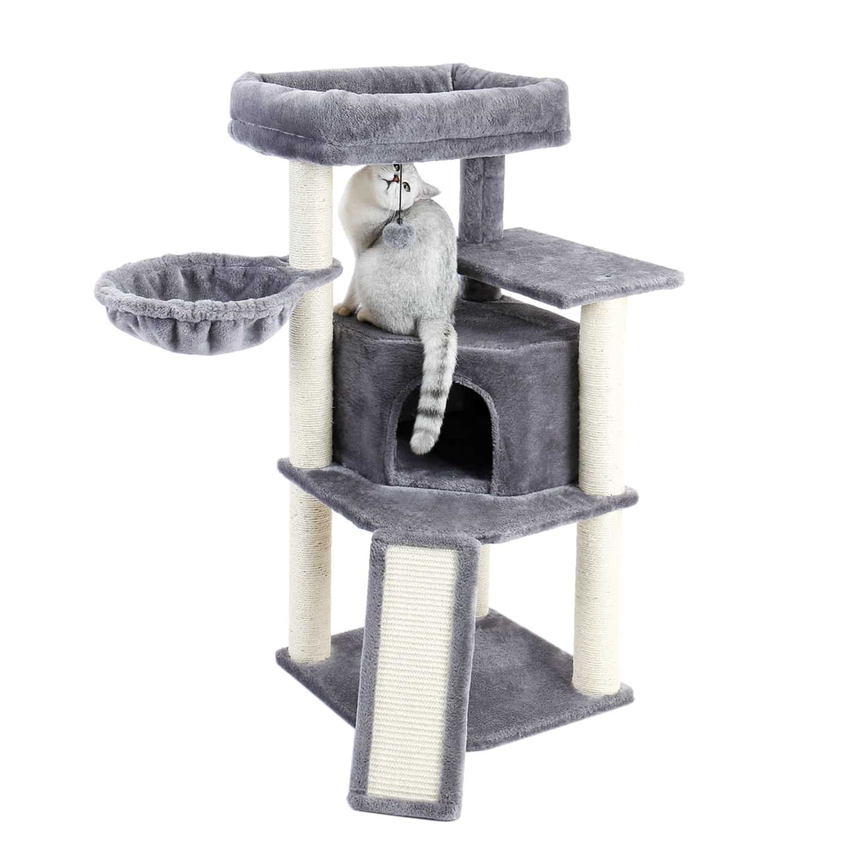 Cat Trees with Sisal Posts and Raised Perches