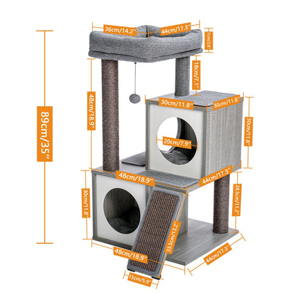 Happy Cat Tree House with Ladder - wnkrs