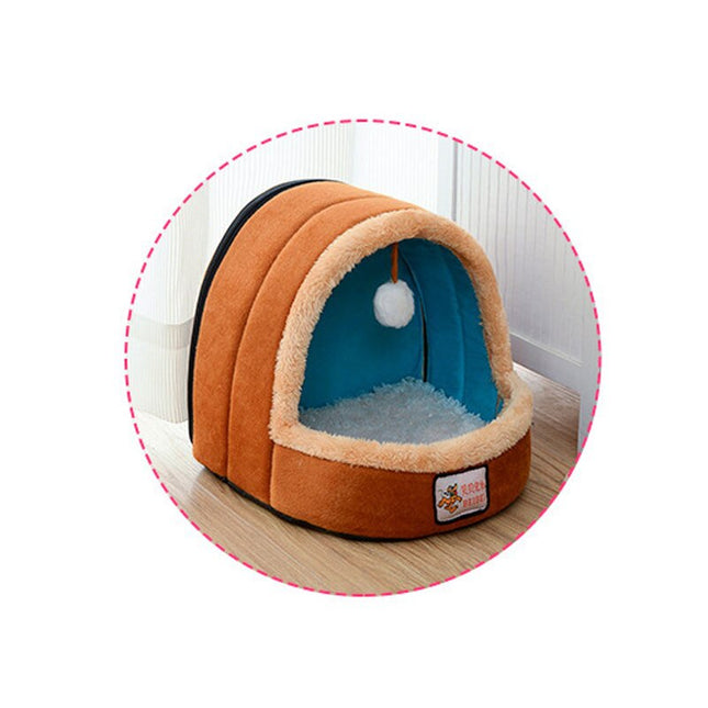 Colorful Plush Pet Bed & House - wnkrs