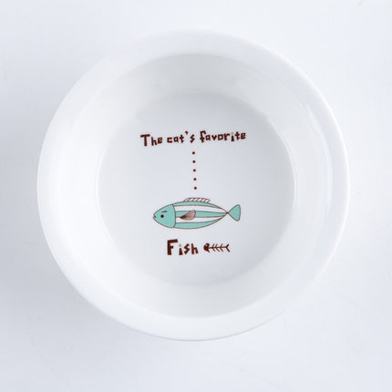 Ceramic Pet Bowl with Tilted Base - wnkrs