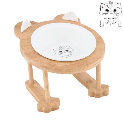 Ceramic Pet Bowl with Tilted Base - wnkrs