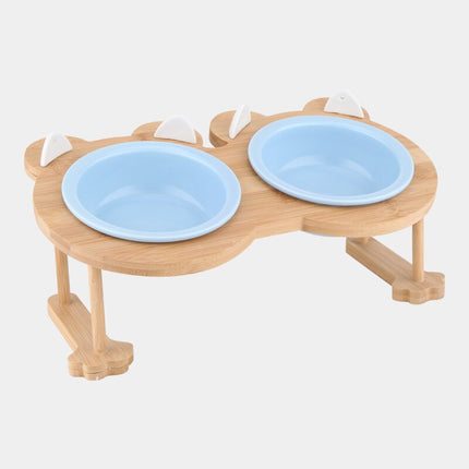 Ceramic Pet Bowl with Tilted Base - wnkrs
