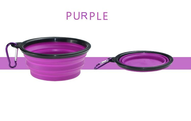 Folding Portable Silicone Pet Bowl - wnkrs