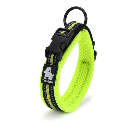 Adjustable Nylon Dog Collars with Reflective Stripes - wnkrs