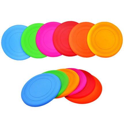 Colorful Silicone Flying Disk Dog Toy - wnkrs