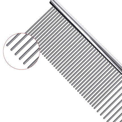 Chrome Plate Pet Grooming Comb - wnkrs
