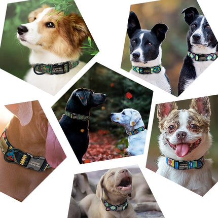 Personalized Nylon Dog Tag Collar - wnkrs