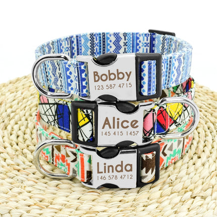 Dog's Boho Print Collar - wnkrs