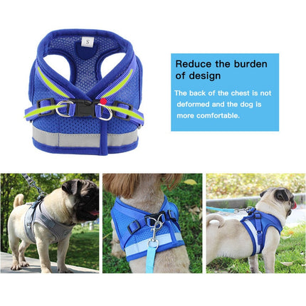 Dog's Reflective Harness with Leash - wnkrs