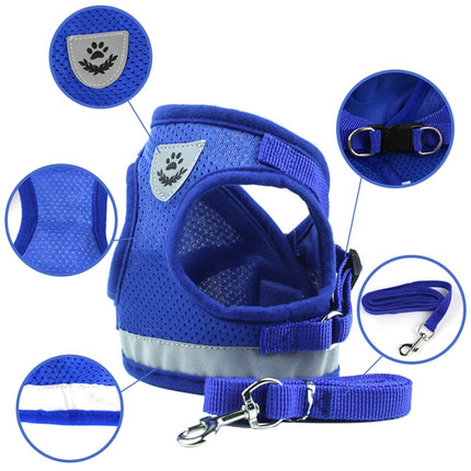 Dog's Reflective Harness with Leash - wnkrs
