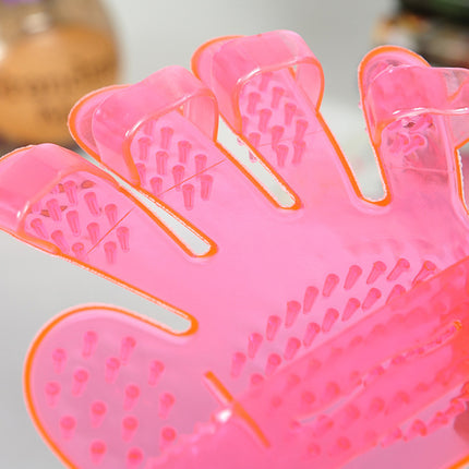 Pink Pet Grooming Glove - wnkrs