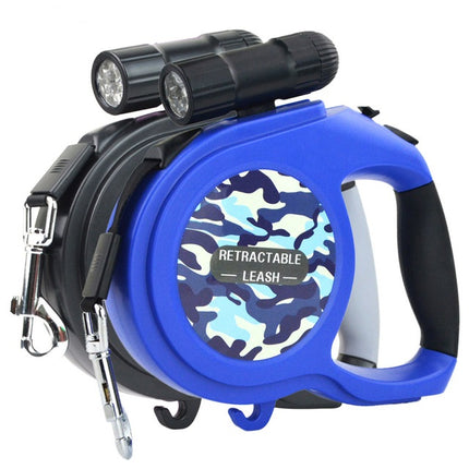 Multifunctional Automatic Retractable Dog's Leash with LED Flashlight - wnkrs