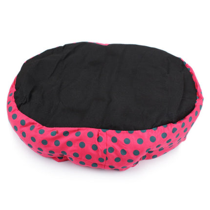 Soft Fleece Cushion Dog Bed with Polka Dot Design - wnkrs