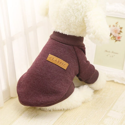 Warm Cotton Melange Color Dog’s Sweater - wnkrs