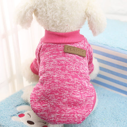 Warm Cotton Melange Color Dog’s Sweater - wnkrs