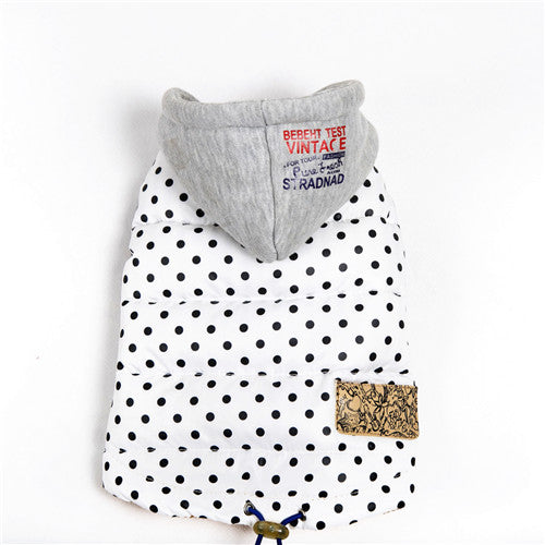 Winter Polka Dot Pet's Vest - wnkrs